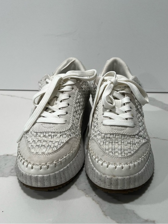 Universal Thread Shoes - Universal Thread Cream Woven Platform Sneakers